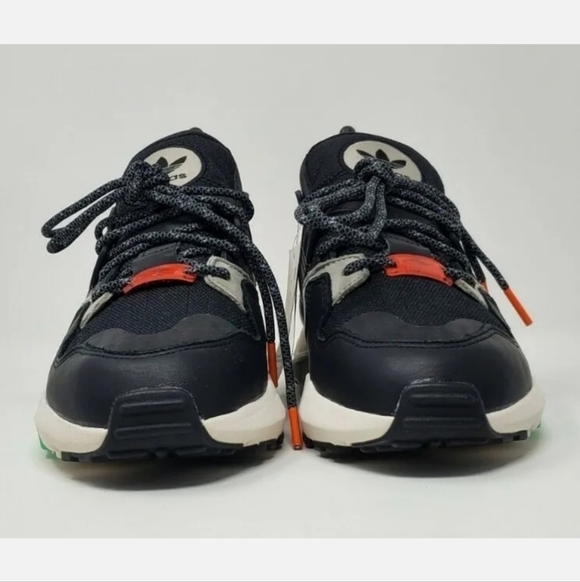 Adidas ZX Torison Men\'s Size 5 EE5553 Core Black Orange Bold Green Sneakers New main image 5